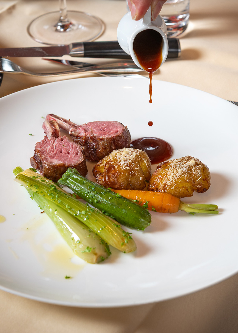 Fleisch, Gemüse, Sauce